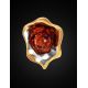 Gold-Plated Pendant With Cognac Amber The Turandot, image , picture 2