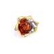 Gold-Plated Pendant With Cognac Amber The Turandot, image , picture 3