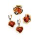 Gold-Plated Pendant With Cognac Amber The Turandot, image , picture 5
