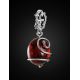 Cherry Amber Pendant In Sterling Silver The Toscana, image , picture 3