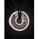 Black Amber Pendant In Sterling Silver The Indonesia, image , picture 3