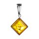Bright Geometric Amber Pendant In Silver The Ovation, image , picture 4