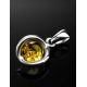 Lemon Amber Pendant In Sterling Silver The Flamenco, image , picture 2