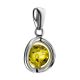 Lemon Amber Pendant In Sterling Silver The Flamenco, image , picture 3
