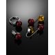 Silver Pendant With Cherry Amber The Paris, image , picture 6