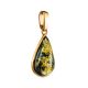 Amber Teardrop Pendant In Gold Plated Silver The Pulse, image , picture 3