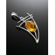 Lemon Amber Pendant In Sterling Silver The Sail, image , picture 2