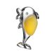 Sterling Silver Dolphin Pendant With Honey Amber, image , picture 3