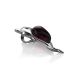 Silver Dolphin Pendant With Cherry Amber, image , picture 3