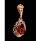 Amber Pendant In Gold-Plated Silver The Luxor, image , picture 3