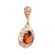 Amber Pendant In Gold-Plated Silver The Luxor, image , picture 4