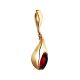 Gold-Plated Pendant With Cherry Amber The Peony, image , picture 3