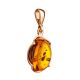 Fabulous Gold-Plated Pendant With Cognac Amber The Lyon, image , picture 4