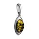 Cute Green Amber Pendant In Sterling Silver The Amaranth, image , picture 3