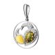 Fabulous Amber Pendant In Sterling Silver The Eagles Collection​, image , picture 4