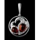 Fabulous Cognac Amber Pendant In Sterling Silver The Eagles, image , picture 3