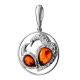 Fabulous Cognac Amber Pendant In Sterling Silver The Eagles, image , picture 4