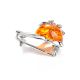 Silver Brooch With Cognac Amber The Kitten, image , picture 4