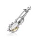 Sterling Silver Brooch With Green Amber The Violin, image , picture 3