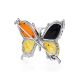 Amber Brooch In Sterling Silver The April, image , picture 4