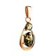 Stylish Amber Pendant In Gold-Plated Silver The Prussia, image , picture 4