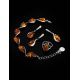 Delicate Teardrop Silver Pendant With Cognac Amber The Gioconda, image , picture 4