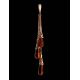 Elongated Amber Pendant In Gold-Plated Silver The Casablanca, image , picture 2