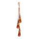 Elongated Amber Pendant In Gold-Plated Silver The Casablanca, image , picture 3