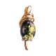 Green Amber Pendant In Gold-Plated Silver The Sigma, image , picture 3