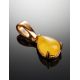 Honey Amber Pendant In Gold-Plated Silver The Twinkle, image , picture 2