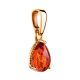Gold-Plated Pendant With Cognac Amber The Twinkle, image , picture 3