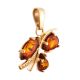 Gold-Plated Pendant With Cognac Amber The Verbena, image , picture 3
