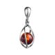 Twist Amber Pendant In Sterling Silver The Algeria, image , picture 3