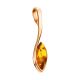 Chic Amber Pendant In Gold-Plated Silver The Adagio, image , picture 4