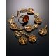 Traditional Amber Pendant in Gold-Plated Silver The Tree Of Life, image , picture 4