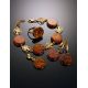 Amber Pendant In Gold-Plated Silver The Tree Of Life, image , picture 5