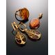 Traditional Amber Pendant in Gold-Plated Silver The Tree Of Life Amber, image , picture 4