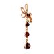 Gold-Plated Dangle Pendant With Cognac Amber The Caprice, image , picture 3