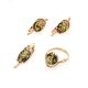 Green Amber Pendant In Gold-Plated Silver The Sigma, image , picture 5