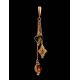 Gold-Plated Pendant With Multicolor Amber The Casablanca, image , picture 2