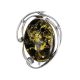 Handmade Amber Brooch In Sterling Silver The Rialto, image 