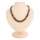 Black Amber Ball Beaded Necklace The Meteor, image 