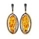 Amber Earrings In Gold-Plated Silver The Triumph, image 