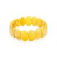 Honey Amber Flat Beaded Bracelet, image 