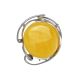 Handcrafted Amber Brooch In Sterling Silver The Rialto, image 