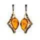 Amber Earrings In Gold-Plated Silver The Triumph, image 
