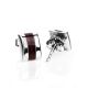 Amber Stud Earrings In Sterling Silver The London, image 