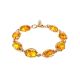 Link Amber Bracelet In Gold Plated Silver The Vivaldi, image 