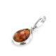 Drop Amber Pendant In Sterling Silver The Fiori, image , picture 4