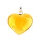 Lemon Amber Heart Pendant The Declaration, image , picture 5